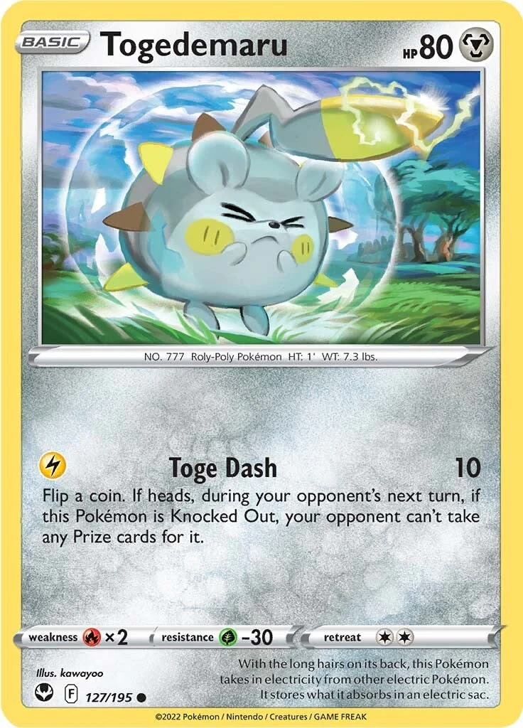 Togedemaru - 127/195 - (SWSH12: Silver Tempest)
