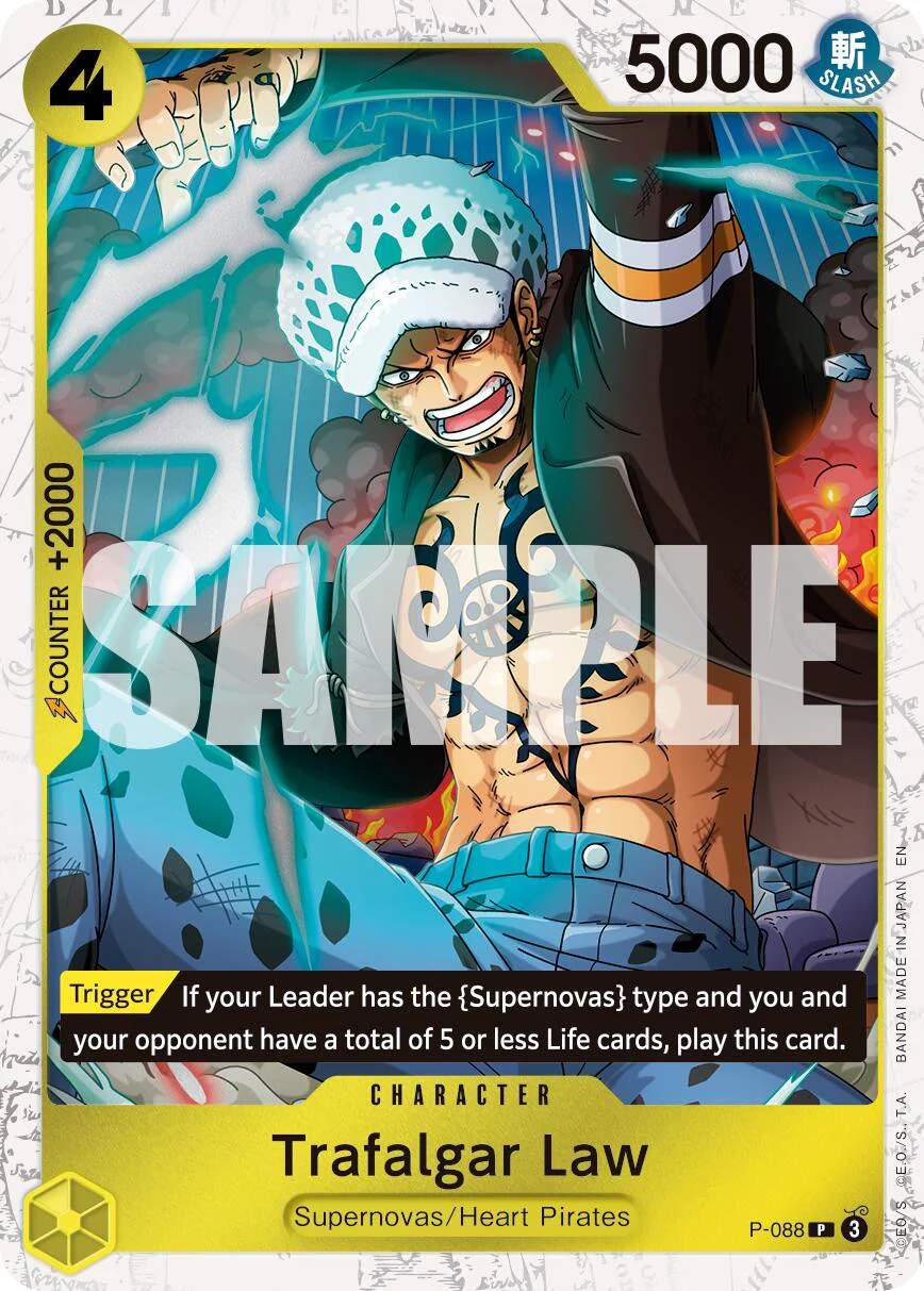 Trafalgar Law - P-088 (Pirate Foil) - P-088 - (Premium Booster -The Best- Vol. 2)