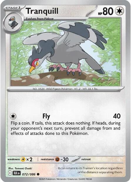 Tranquill - 072/086 - (SV: Black Bolt)
