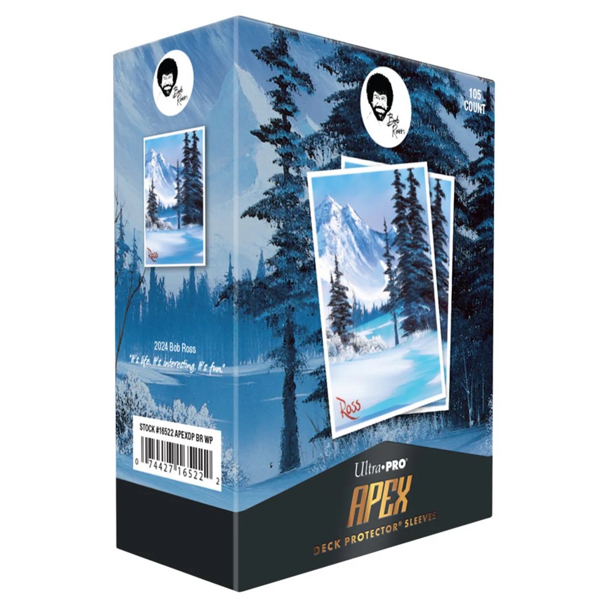 Ultra Pro Apex Card Sleeves: Bob Ross - Winter Paradise (105-pack)