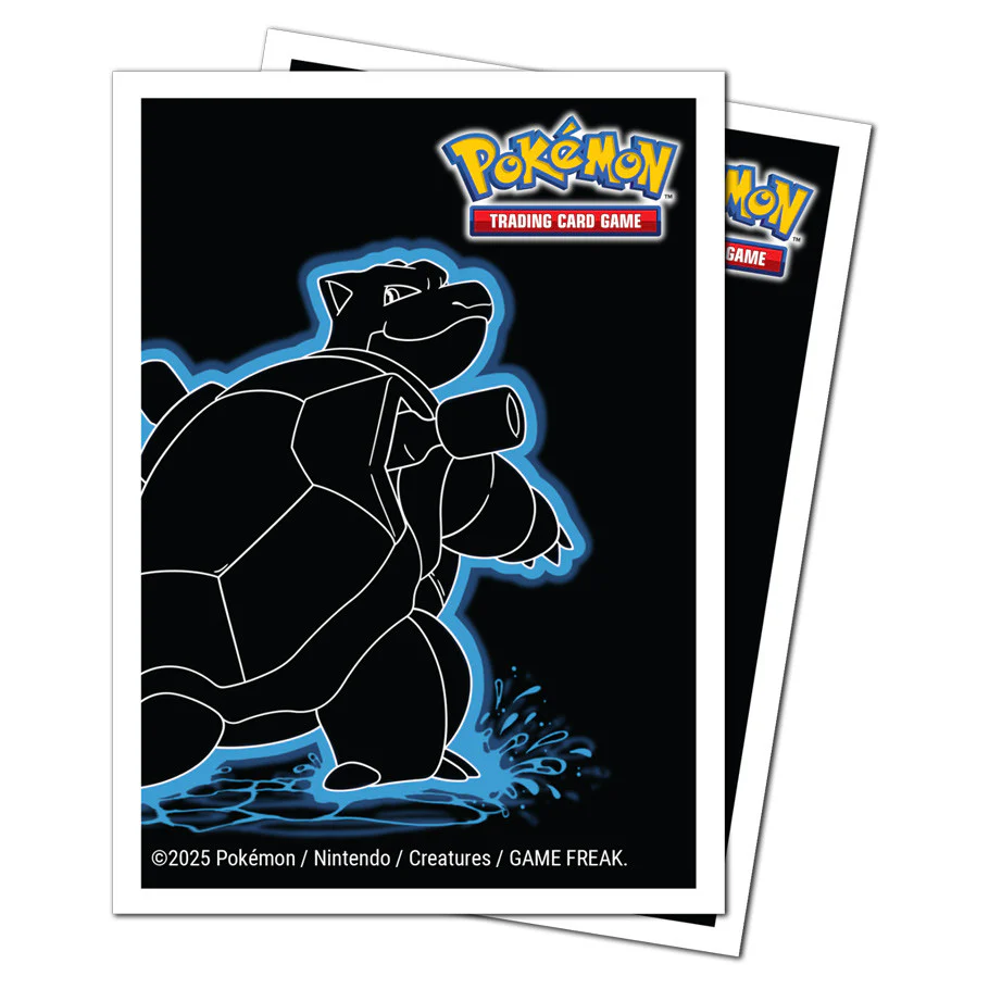 Ultra Pro: Pokemon Neon Kanto - Blastoise - Apex Deck Protector Sleeves (105ct) - Image 2
