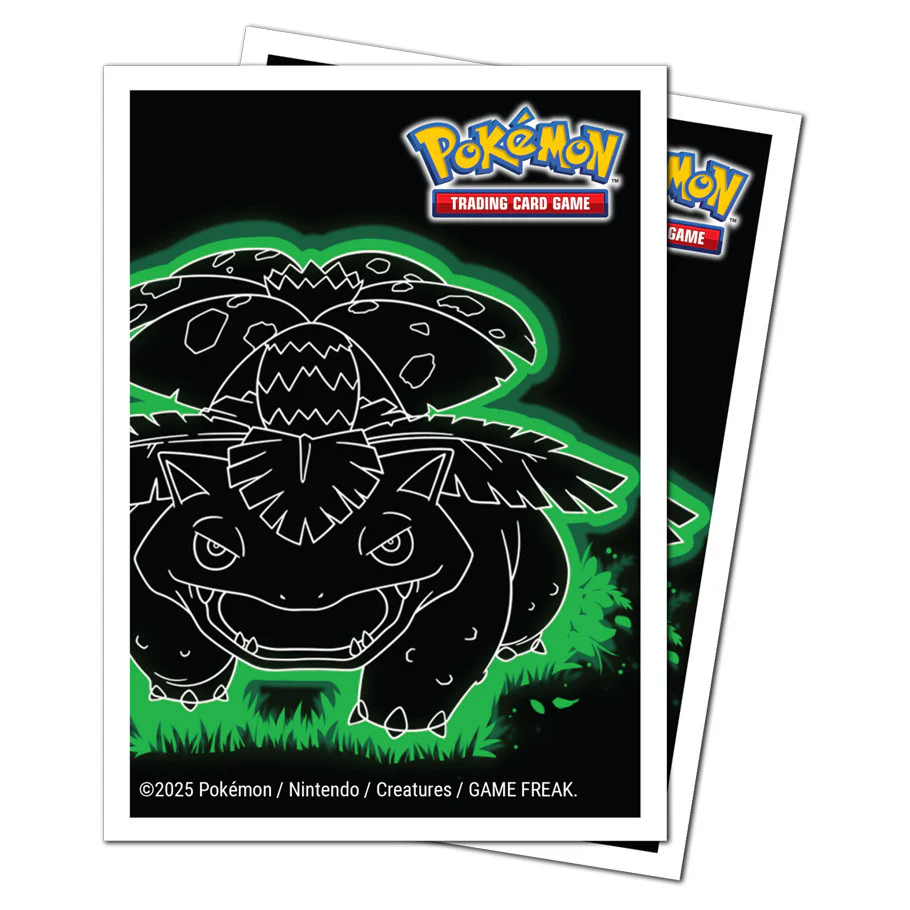 Ultra Pro: Pokemon Neon Kanto - Venusaur - Apex Deck Protector Sleeves (105ct) - Image 2