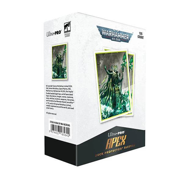 Ultra Pro: Warhammer 40,000: Deck Protectors 105ct- Necron Codex Aligned