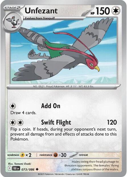 Unfezant - 073/086 - (SV: Black Bolt)