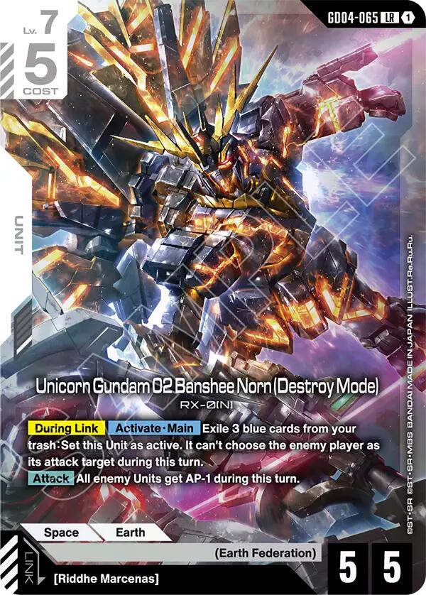 Unicorn Gundam 02 Banshee Norn (Destroy Mode) [GD04 - GD04-065]