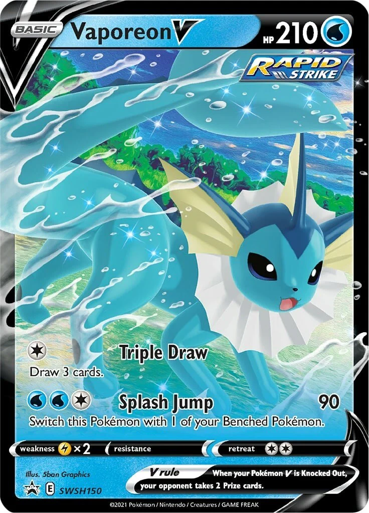 Vaporeon V - SWSH150 - SWSH150 - (SWSH: Sword & Shield Promo Cards)