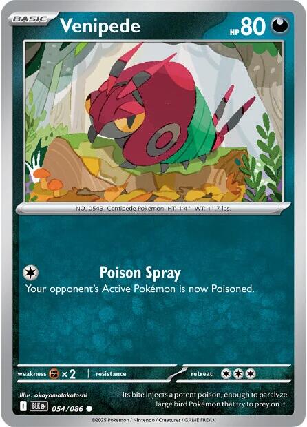 Venipede - 054/086 - (SV: Black Bolt)