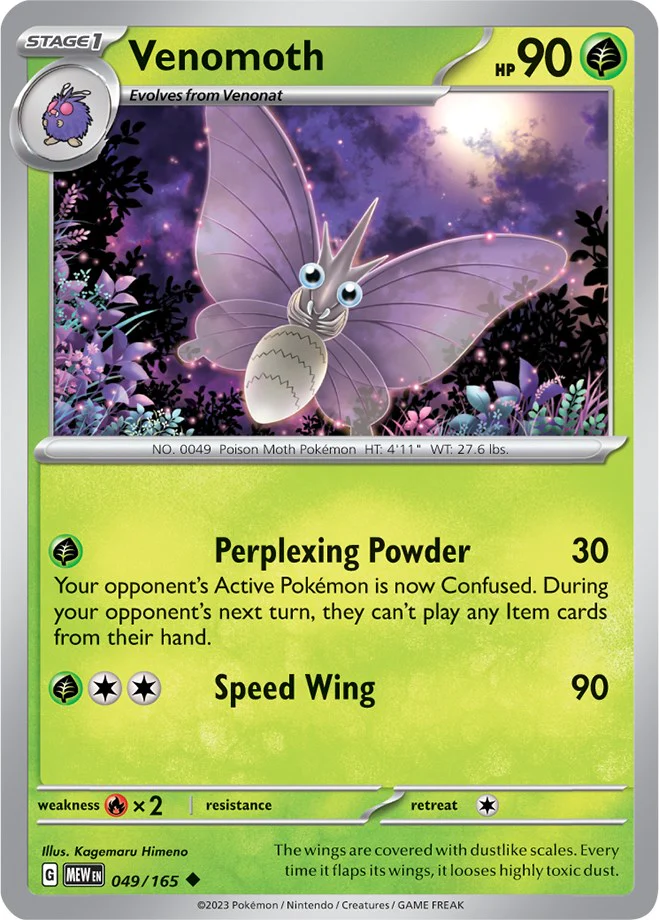 Venomoth - 049/165 - (SV: Scarlet & Violet 151)