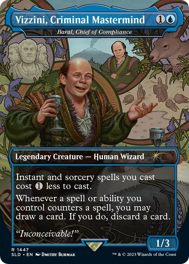 Vizzini, Criminal Mastermind - Baral, Chief of Compliance - 1447 - (Secret Lair Drop Series)