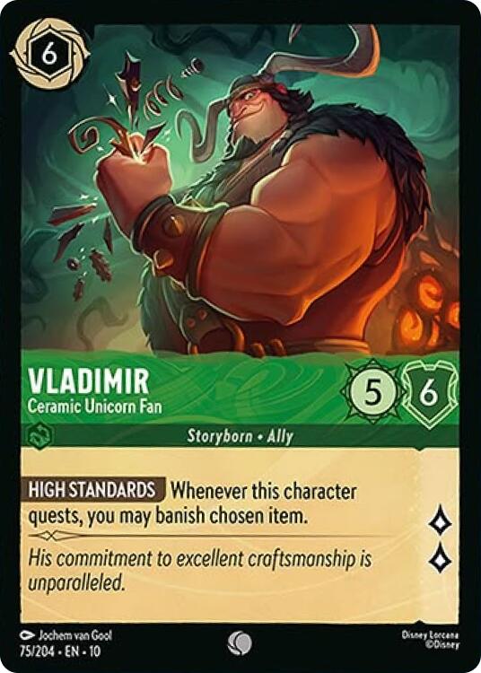 Vladimir - Ceramic Unicorn Fan - 75/204 - (Whispers in the Well)