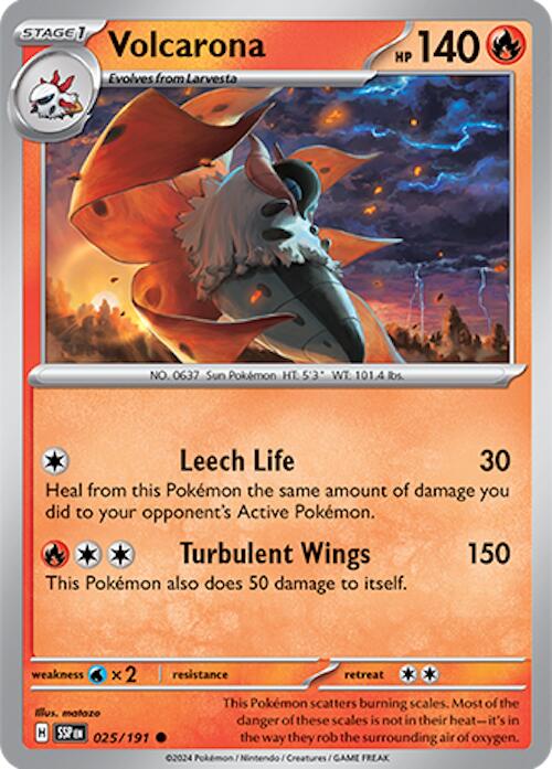 Volcarona - 025/191 - (SV08: Surging Sparks)