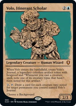 Volo, Itinerant Scholar (Showcase) - 388 - (Commander Legends: Battle for Baldur's Gate)