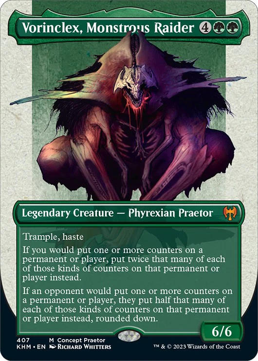 Vorinclex, Monstrous Raider (Concept Praetor) (Step-and-Compleat Foil) - 407 - (Phyrexia: All Will Be One)