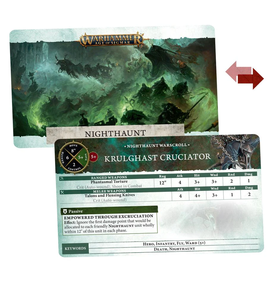 Warhammer: Age of Sigmar: Warscroll Cards: Nighthaunt - Image 2