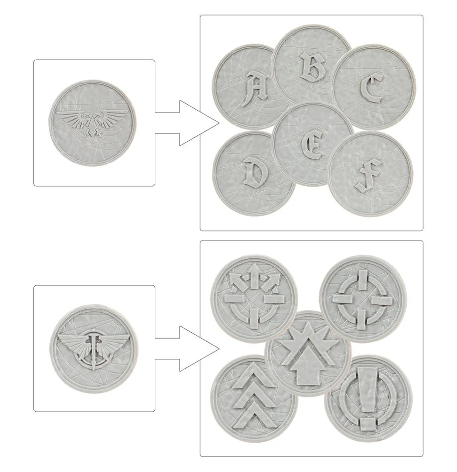 Warhammer: The Horus Heresy: Legions Imperialis: Order Tokens and Objective Markers - Image 3