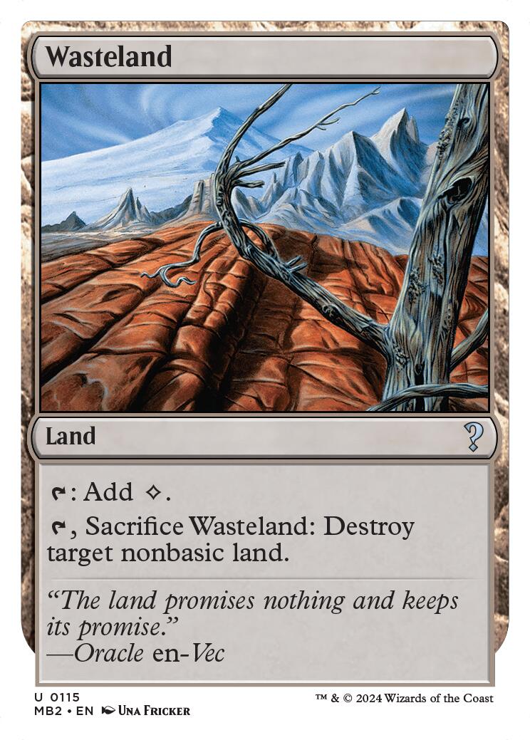 Wasteland (White Border) - 115 - (Mystery Booster 2)