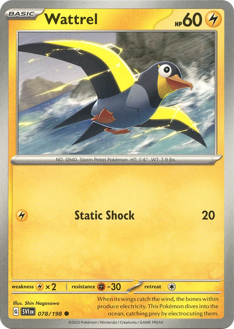 Wattrel - 078/198 - 078/198 - (SV01: Scarlet & Violet Base Set)