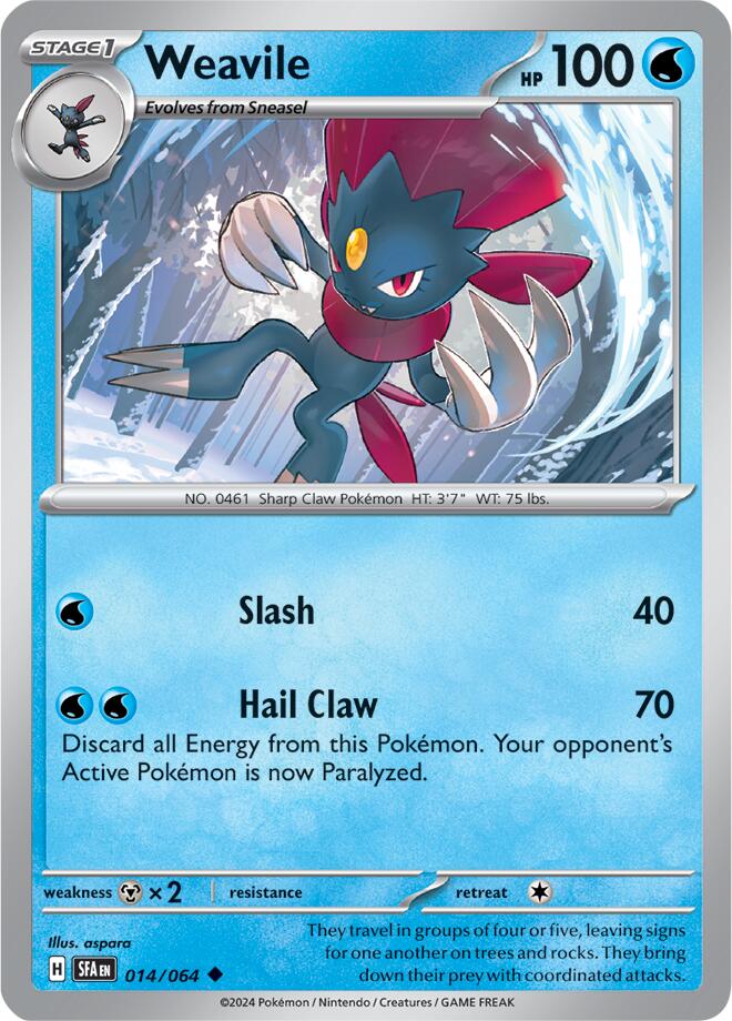 Weavile - 014/064 - (SV: Shrouded Fable)