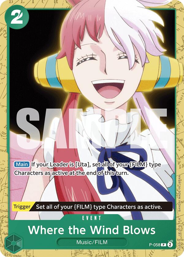 Where the Wind Blows - P-058 - (Starter Deck 16: GREEN Uta)