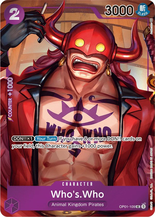 Who's.Who (Box Topper) - OP01-109 - (Romance Dawn)