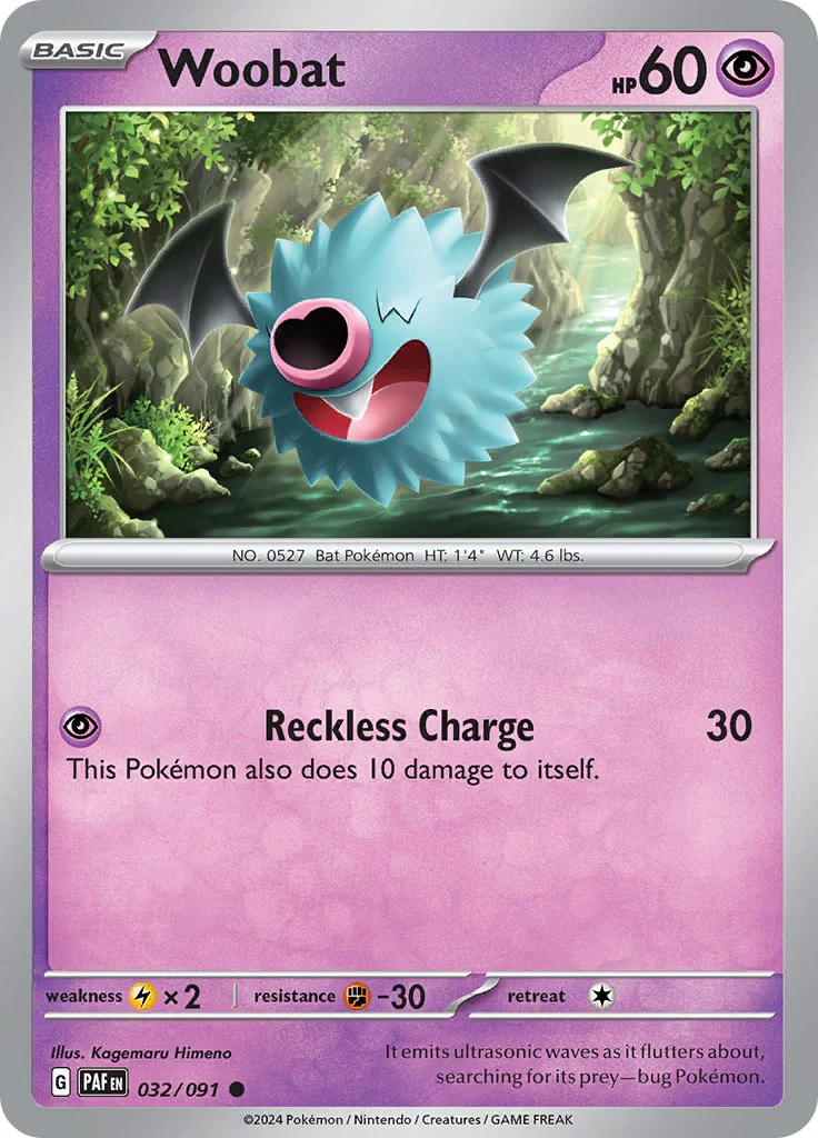 Woobat - 032/091 - (SV: Paldean Fates)