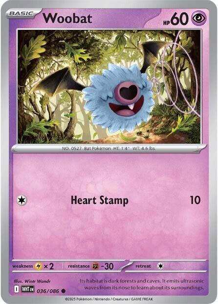 Woobat - 036/086 - (SV: White Flare)