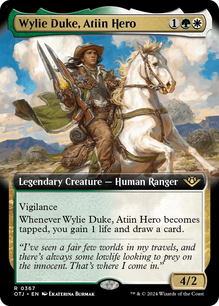 Wylie Duke, Atiin Hero (Extended Art) - 367 - (Outlaws of Thunder Junction)