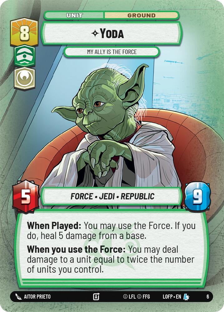 Yoda - My Ally is the Force - 6 - (Legends of the Force - Weekly Play Promos)
