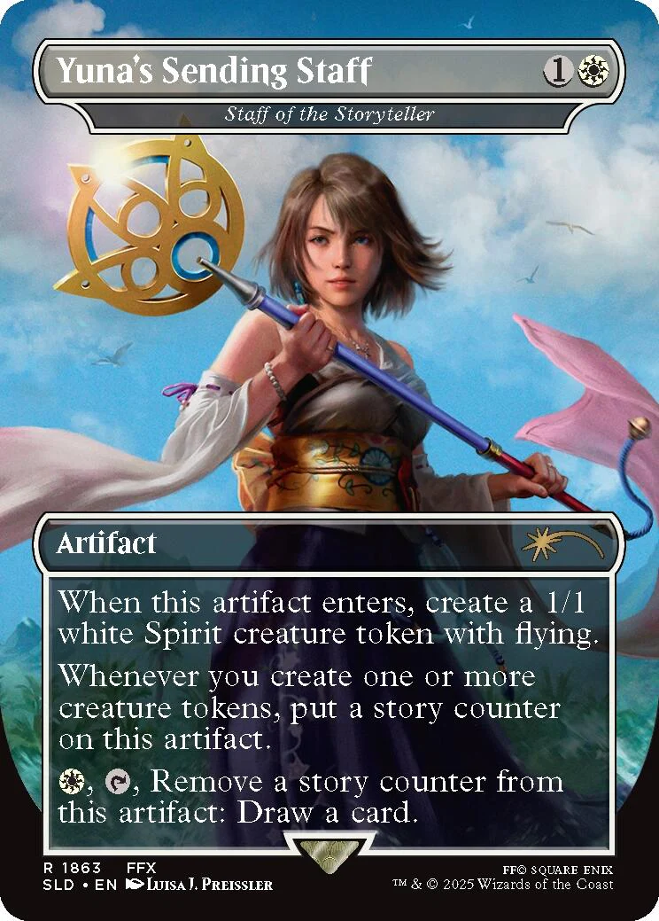 Yuna's Sending Staff - Staff of the Storyteller - 1863 - (Secret Lair Drop Series)