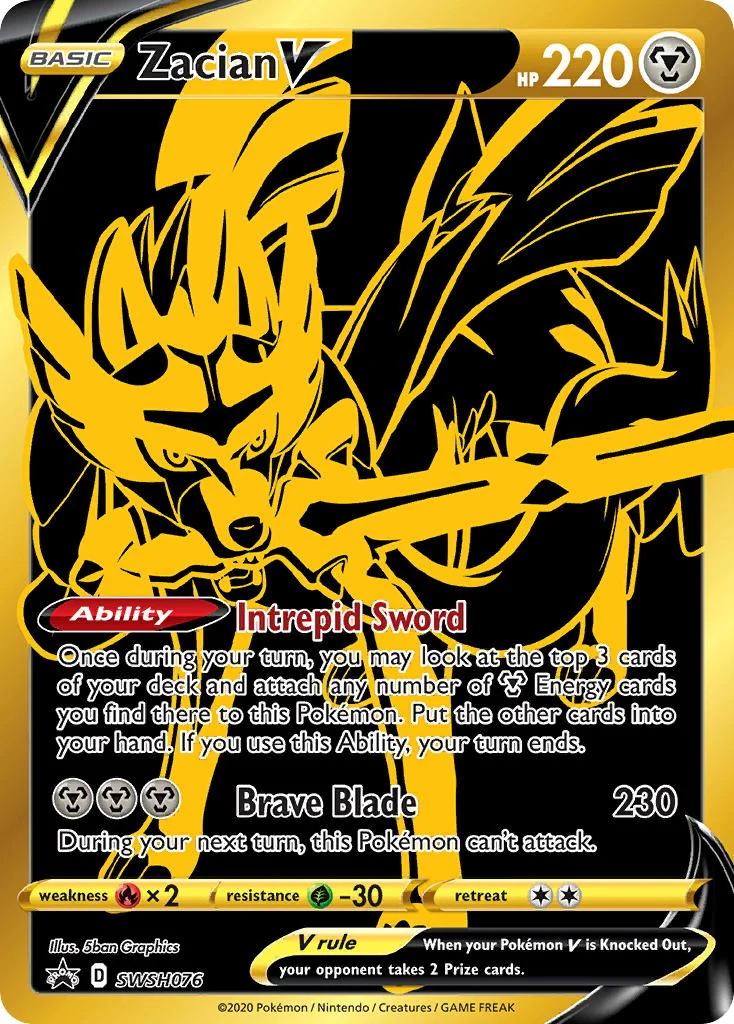Zacian V - SWSH076 - SWSH076 - (SWSH: Sword & Shield Promo Cards)
